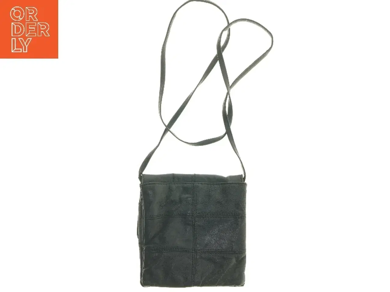 Billede 2 - Svar taske med skulderrem (str. 20x19 cm)