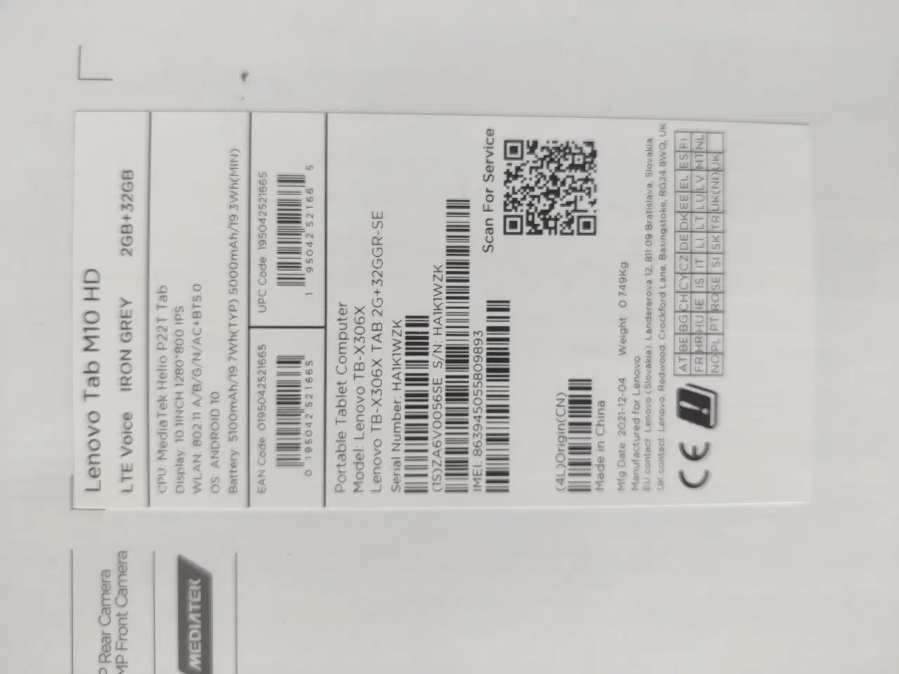 Billede 3 - Lenovo tablet M10 HD
