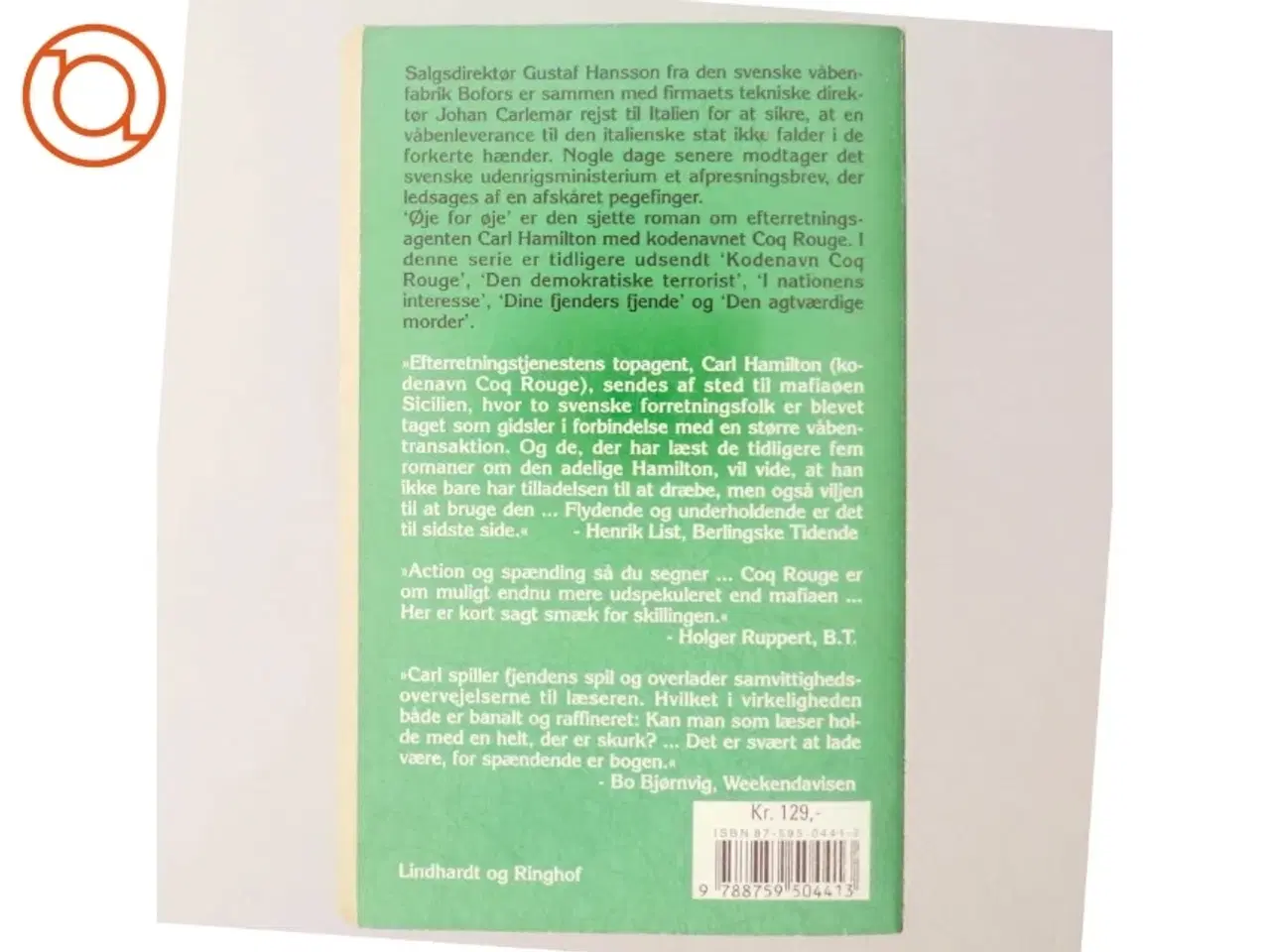 Billede 3 - Øje for øje af Jan Guillou (Bog)