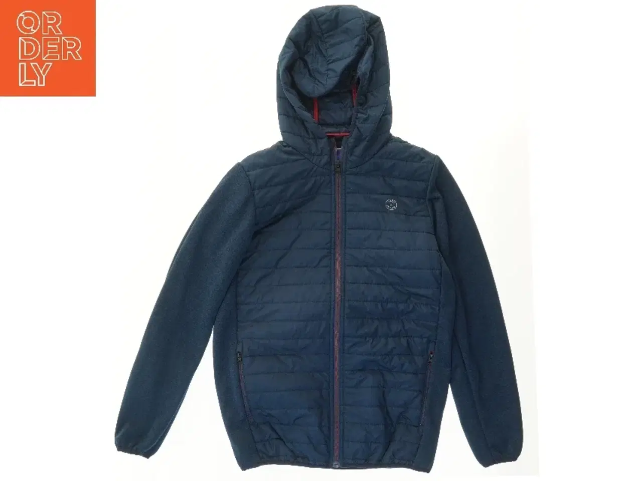 Billede 1 - Blå jakke med hætte fra Jack & Jones (str. 164)