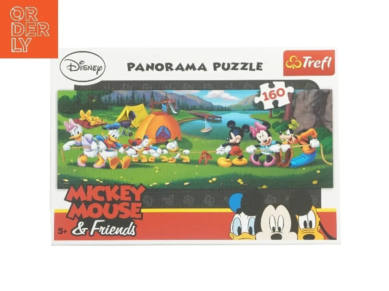 Billede 1 - Mickey Mouse & Friends Panorama Puslespil fra Disney (str. 160 brikker 68x23,5 cm)