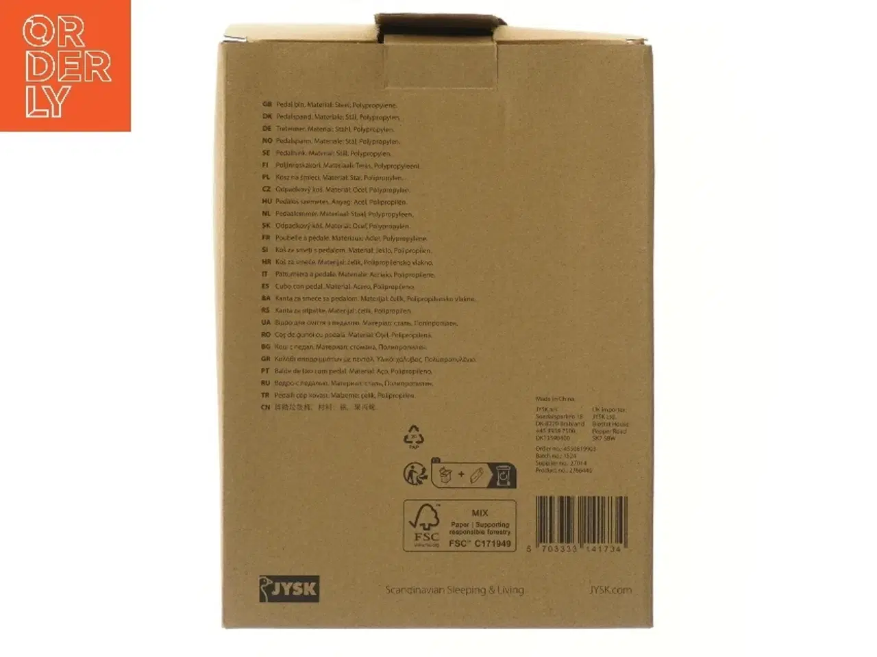 Billede 4 - Sort pedalspand, 3 liter fra Jysk (str. 3 L Ø 17 cm længde 26 cm)