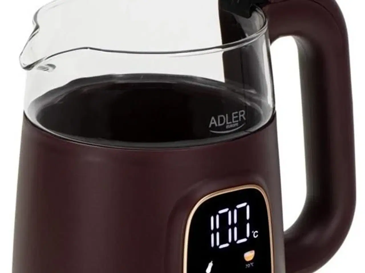Billede 4 - Elkedel med temperaturvalg – Adler AD 1305, bordeaux, 1,7 l