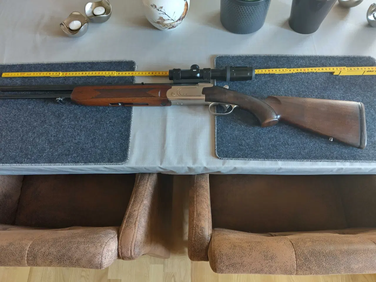 Billede 1 - Valmet dobbelt løbet 30-06 med drivkikkert amu 60