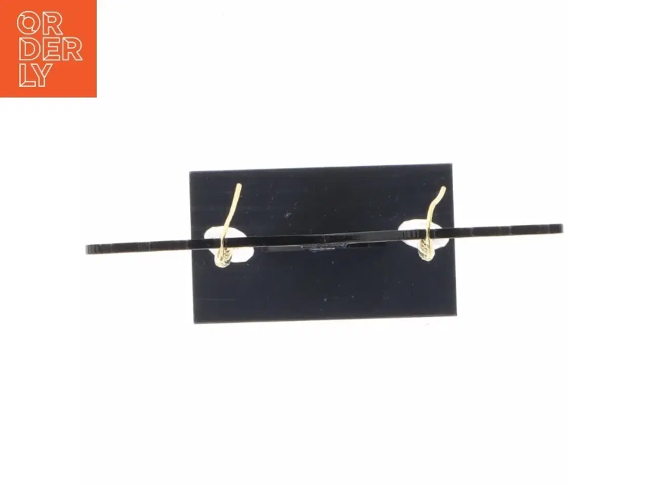 Billede 3 - Øreringe med perler og sten (str. 3 komma 5 x 1 cm)
