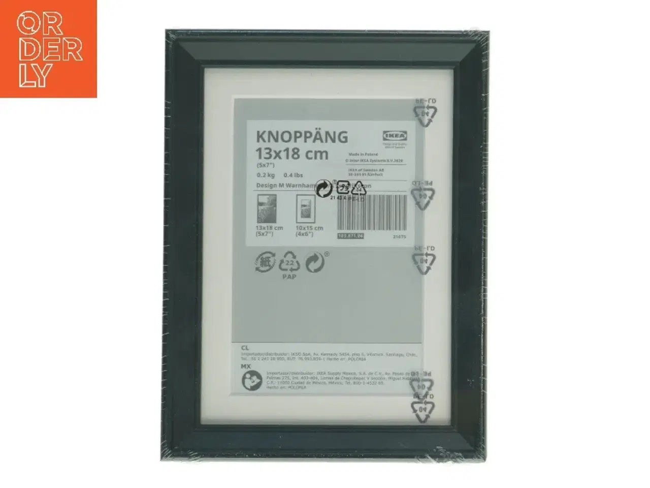 Billede 1 - Sort billedramme fra IKEA (str. 13 x 18 cm)