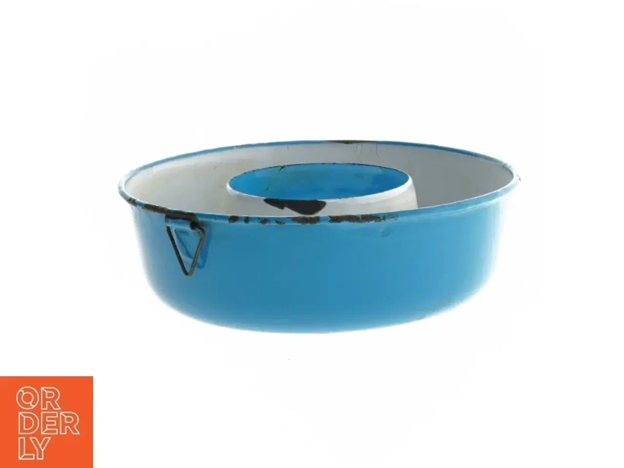 Billede 2 - Blå emalje form (str. Ø 19 cm)
