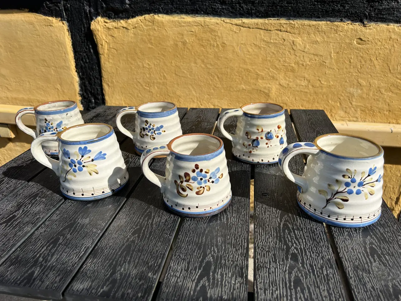 Billede 6 - 6 krus fra Knabstrup Keramik 