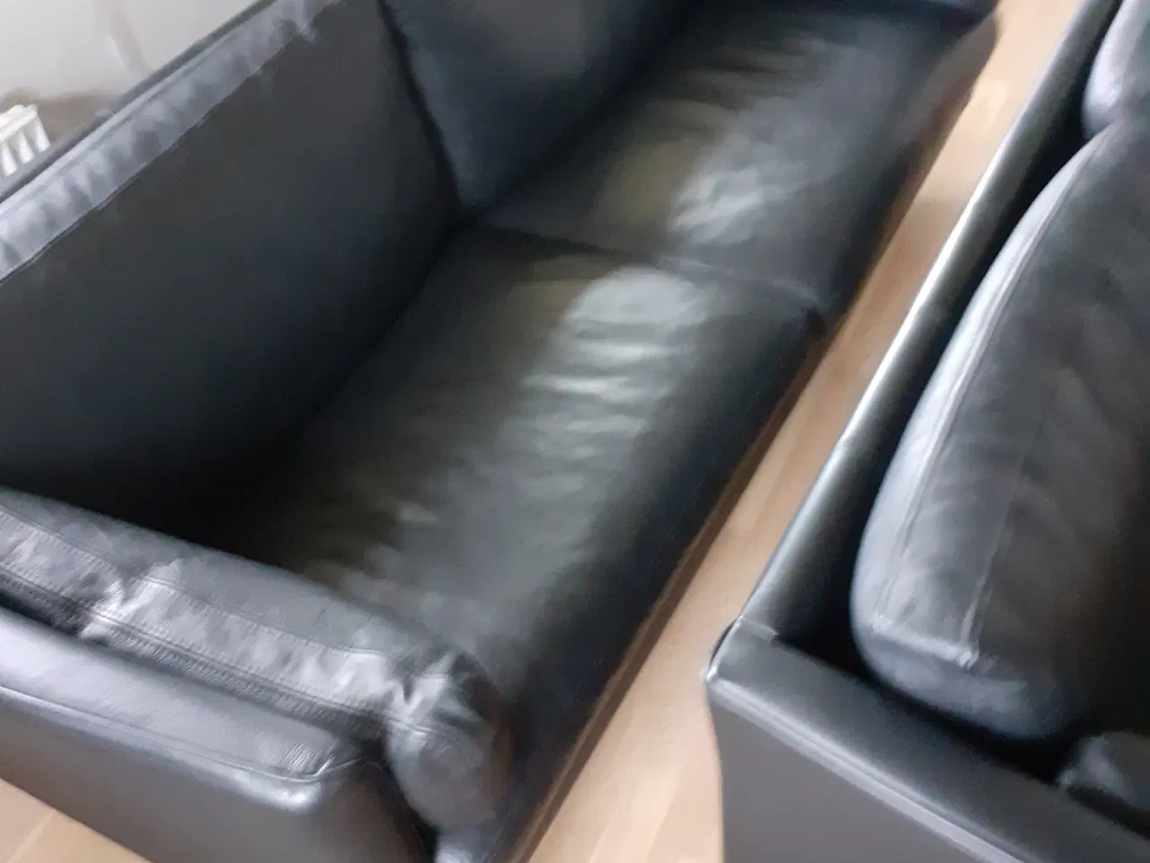 Billede 1 - Sofagruppe i læder