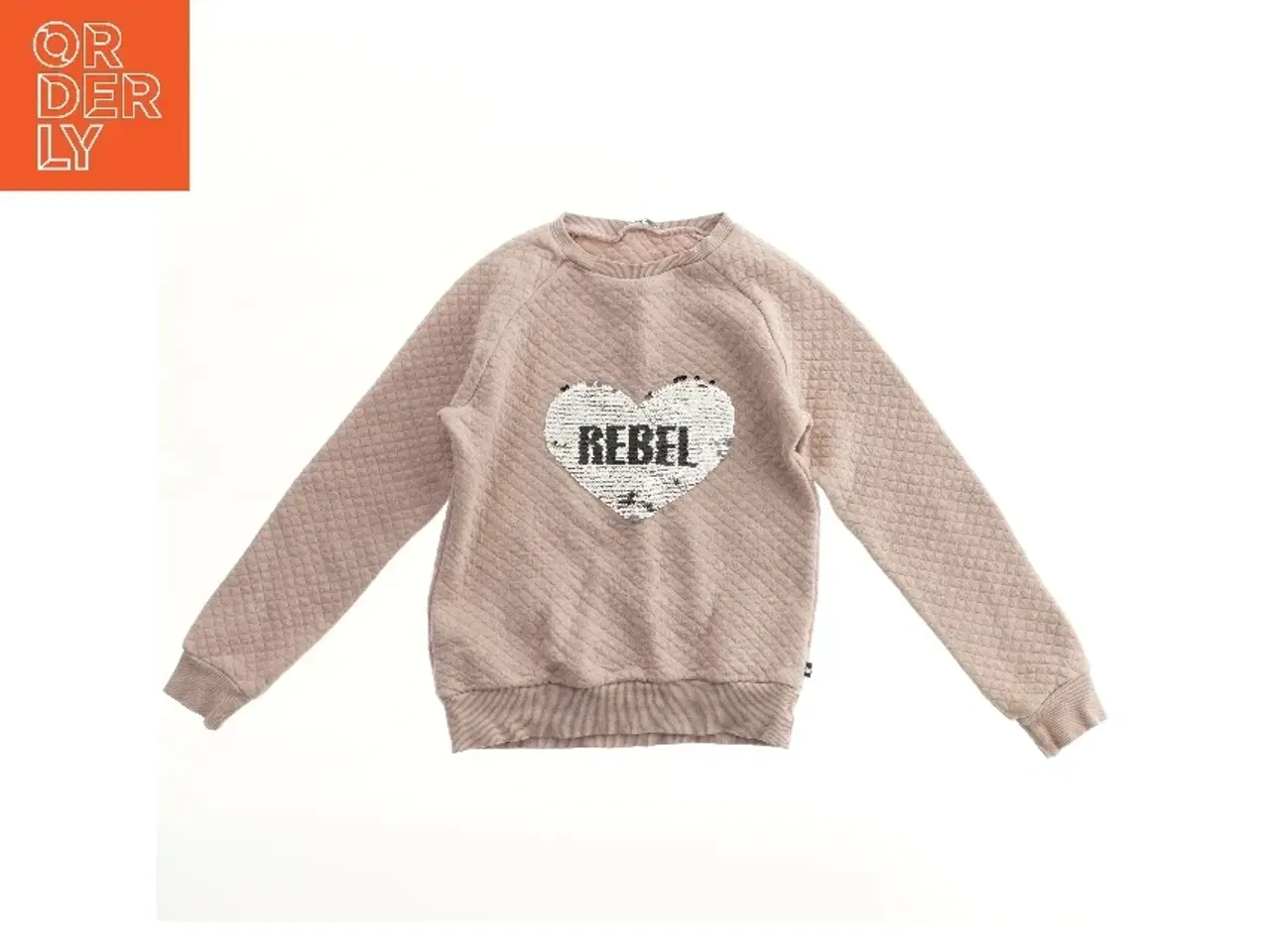 Billede 1 - Sweatshirt med hjerte og tekst (str. 134)