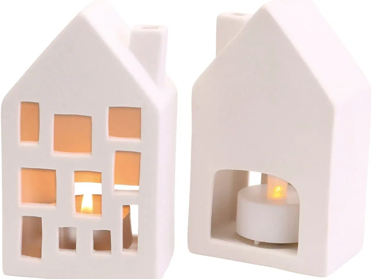 Billede 1 - Charmerende lyshuse til fyrfadslys - 12 stk.