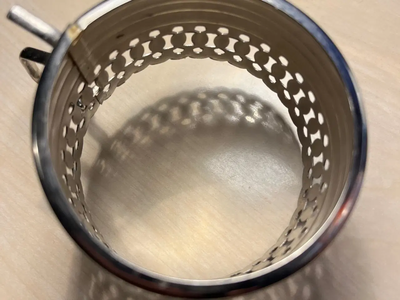 Billede 3 - 4 stk. Vintage Retro Glas- / Kopholder i Metal