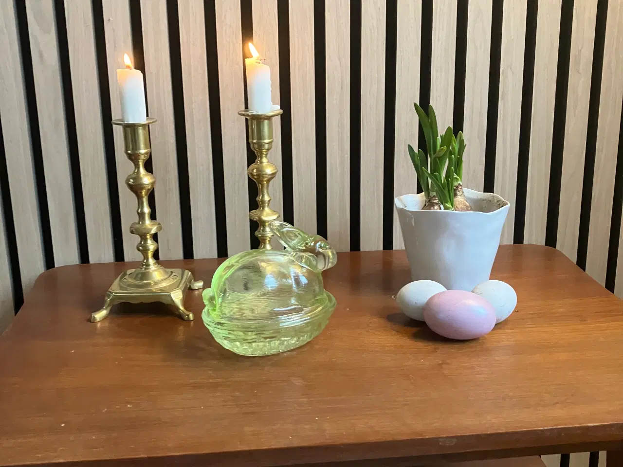 Billede 1 - Vintage grøn glasbonbonniere