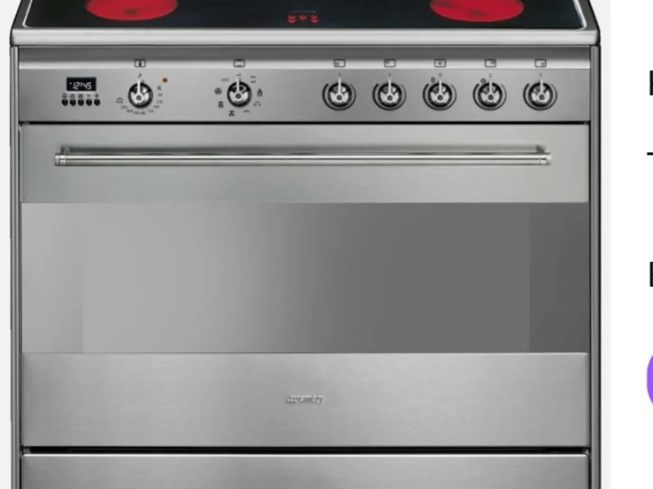 Billede 1 - Smeg glaskeramisk komfur