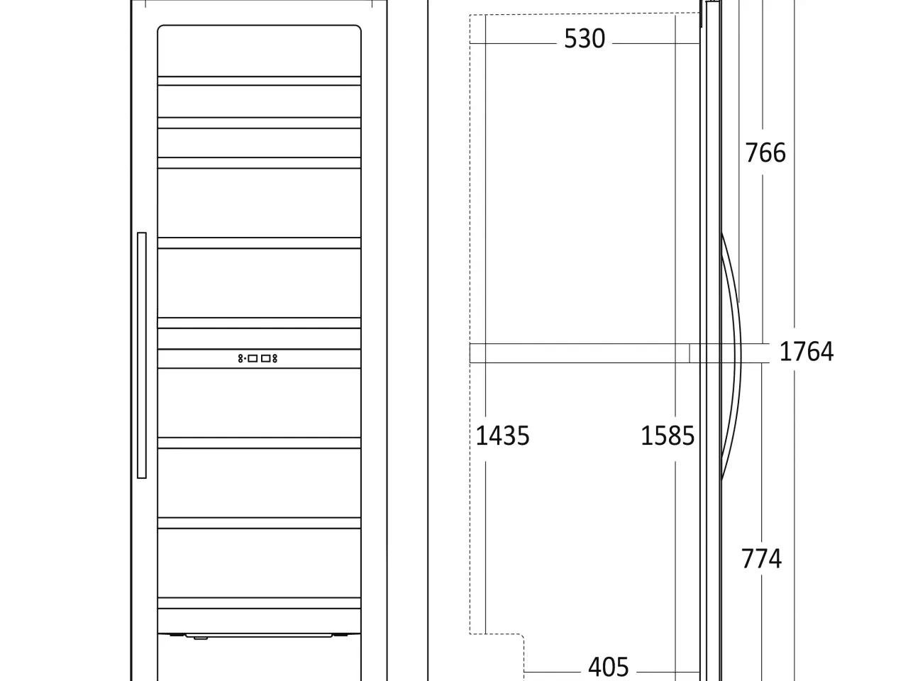 Billede 5 - Vinkøleskab 416 L – 2 Zoner – SV 124 B