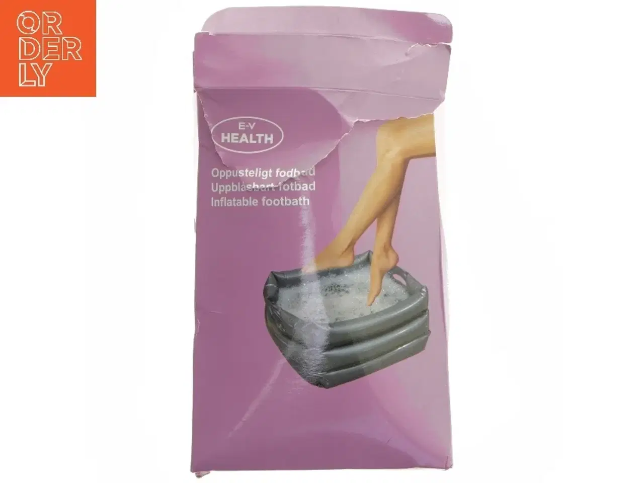 Billede 1 - Oppusteligt fodbad fra E-V HEALTH (str. 30x30 cm)