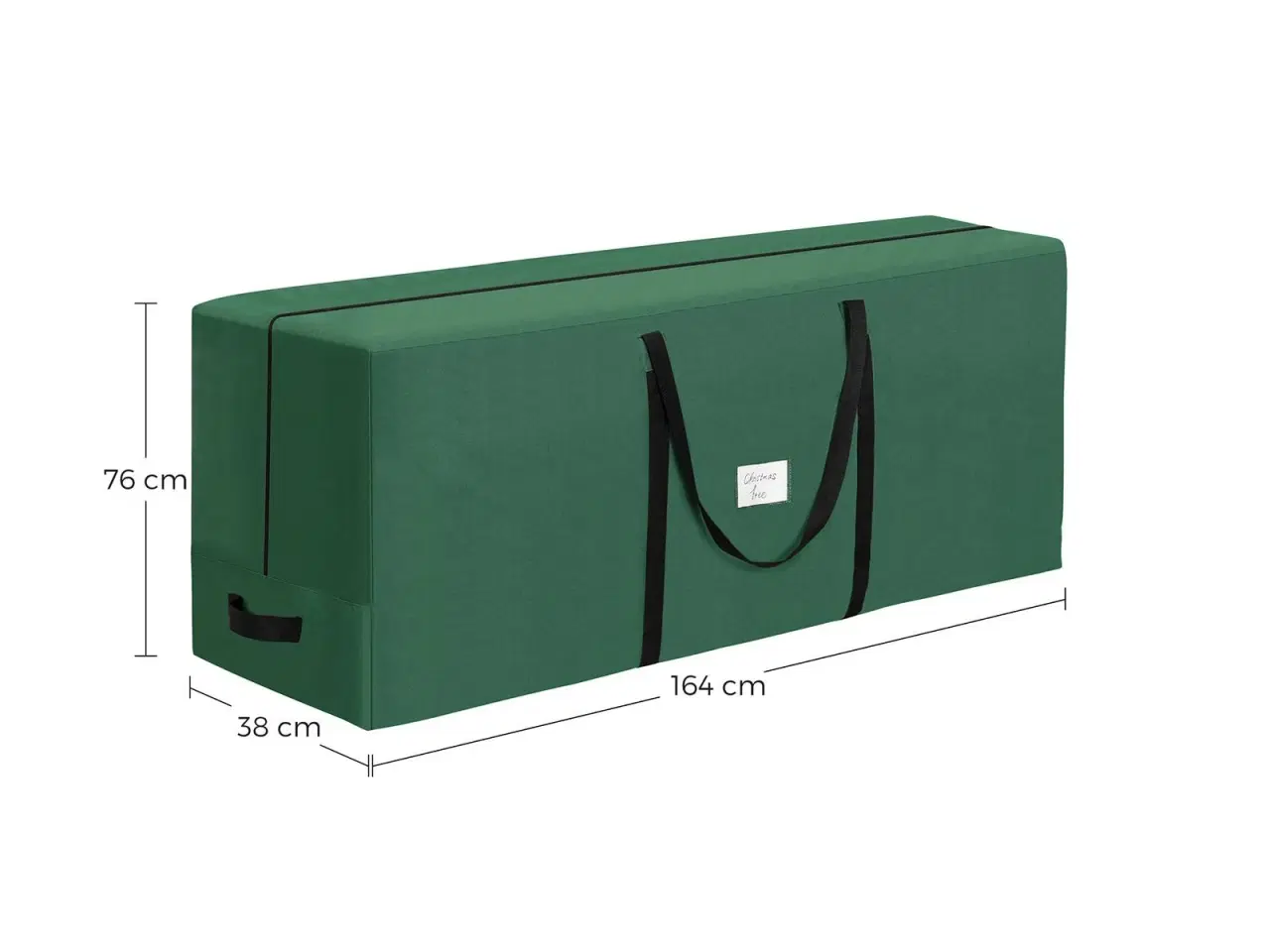 Billede 7 - Juletræ opbevaringstaske 150 × 55 × 62 cm, til træ op til 270 cm, grøn