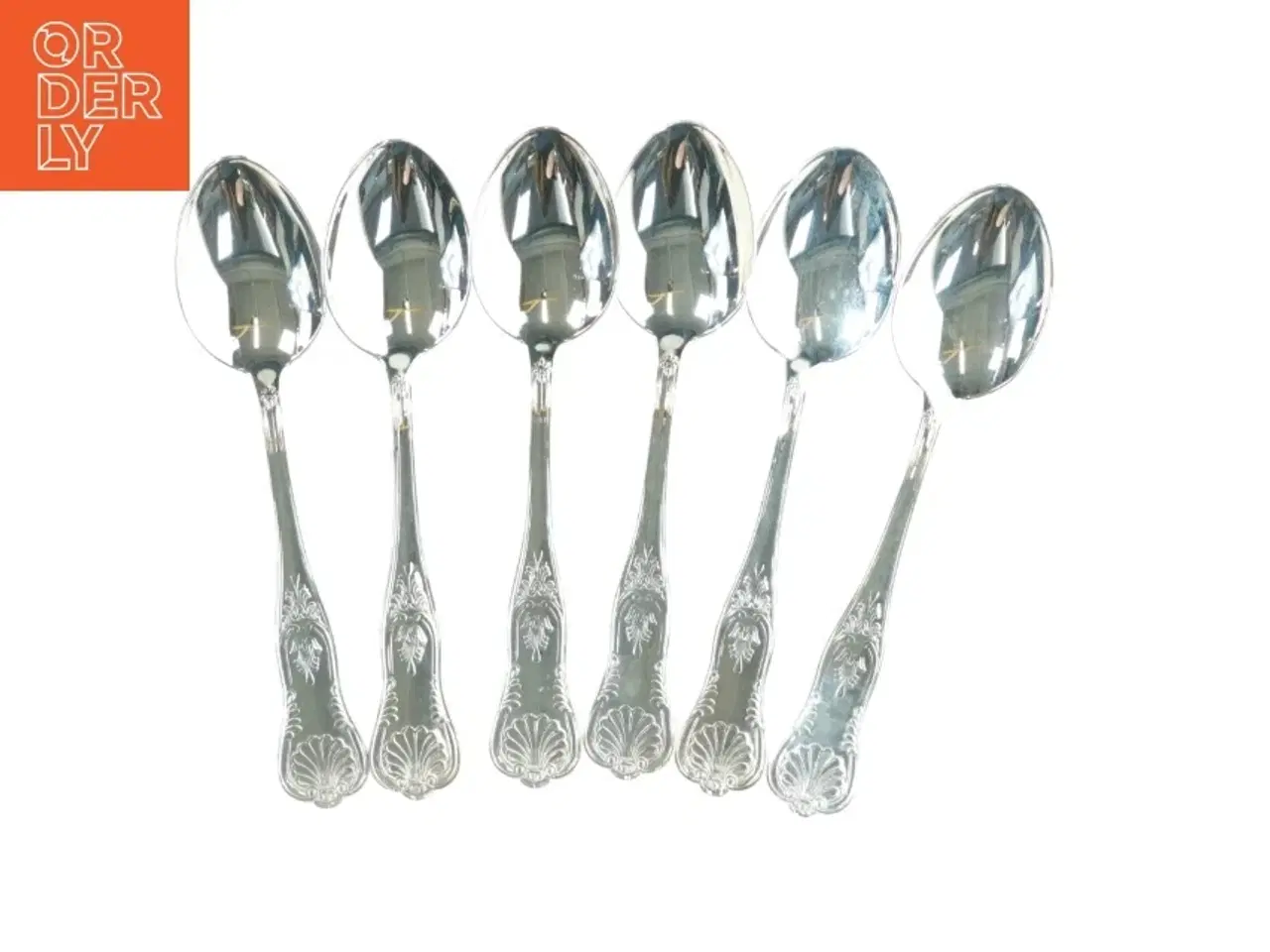 Billede 1 - Sæt af spiseskeer med dekorativt mønster (str. 20 cm)