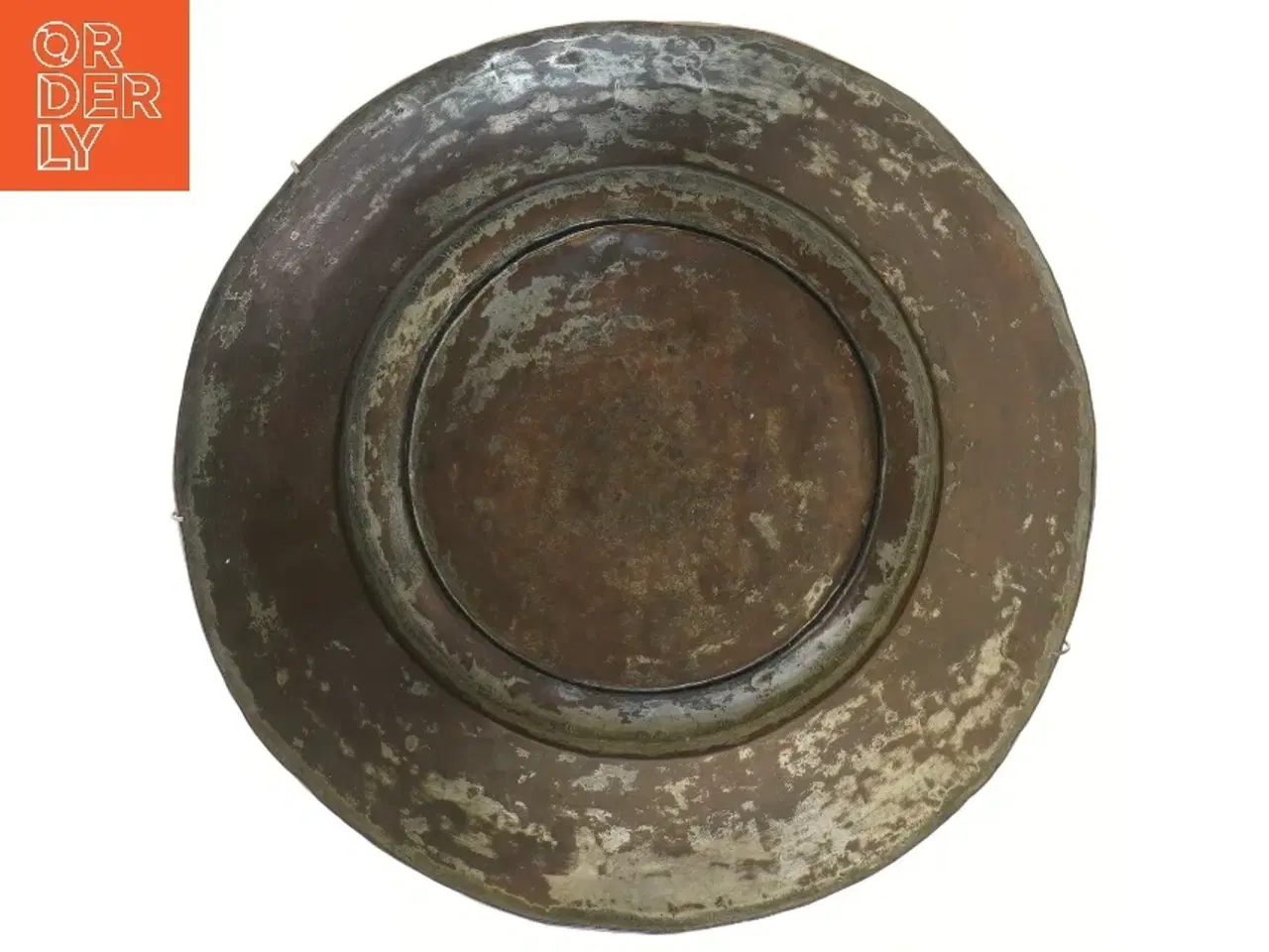 Billede 3 - Antik kobber skål (str. Ø 34 cm)