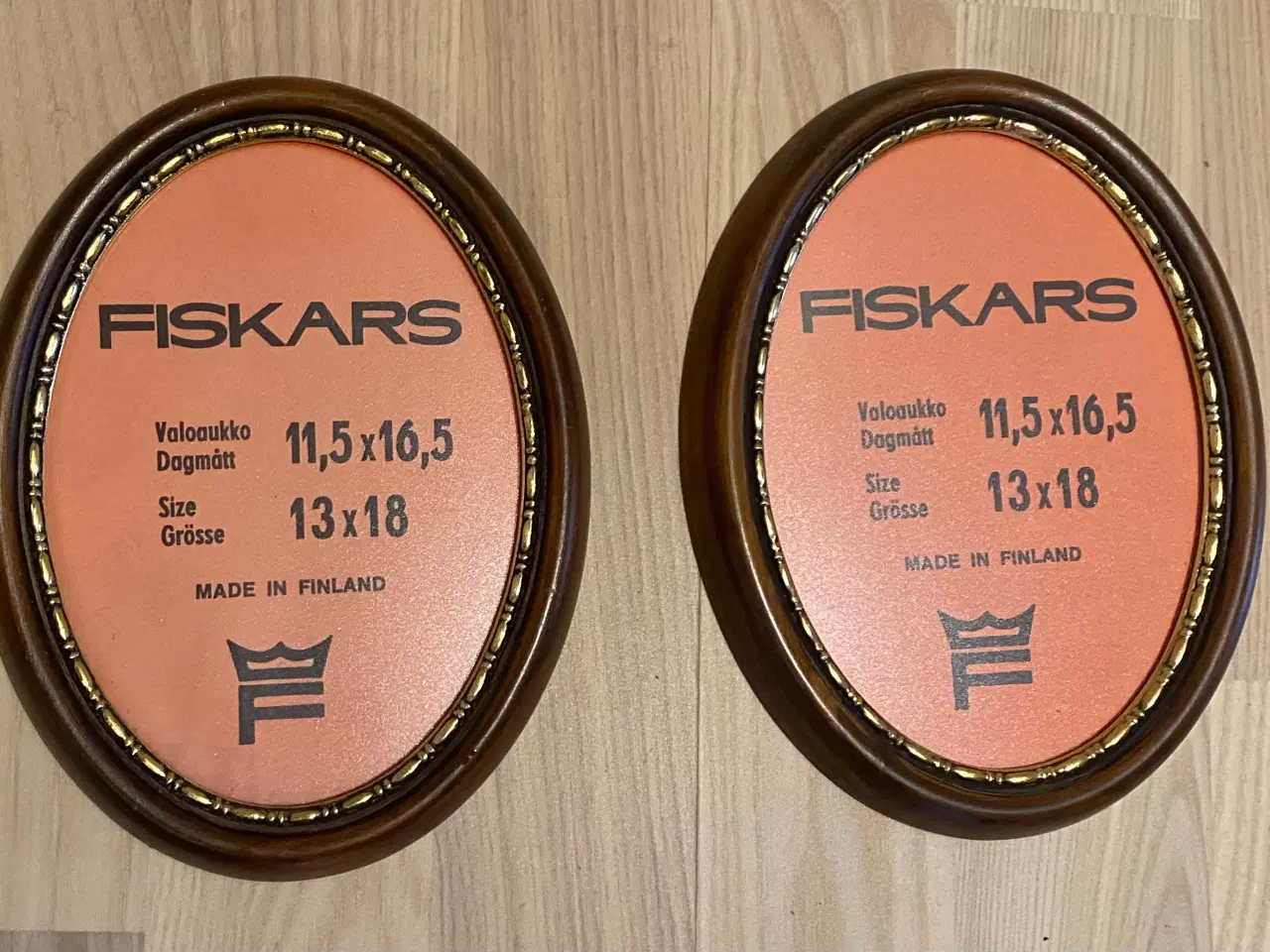 Billede 1 - Ovale Rammer af træ