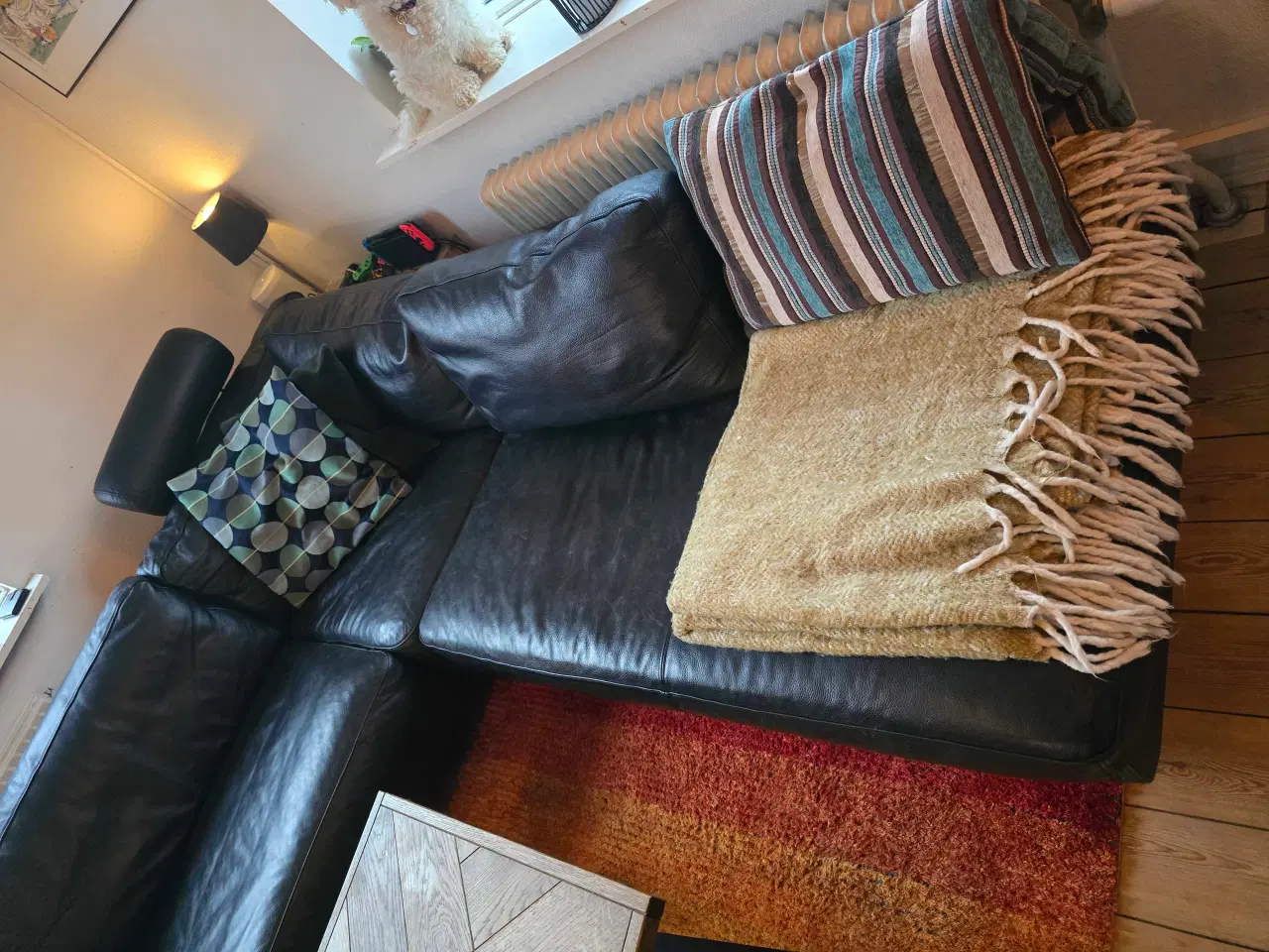 Billede 3 - Super fin læder hjørnesofa med open end sælges.