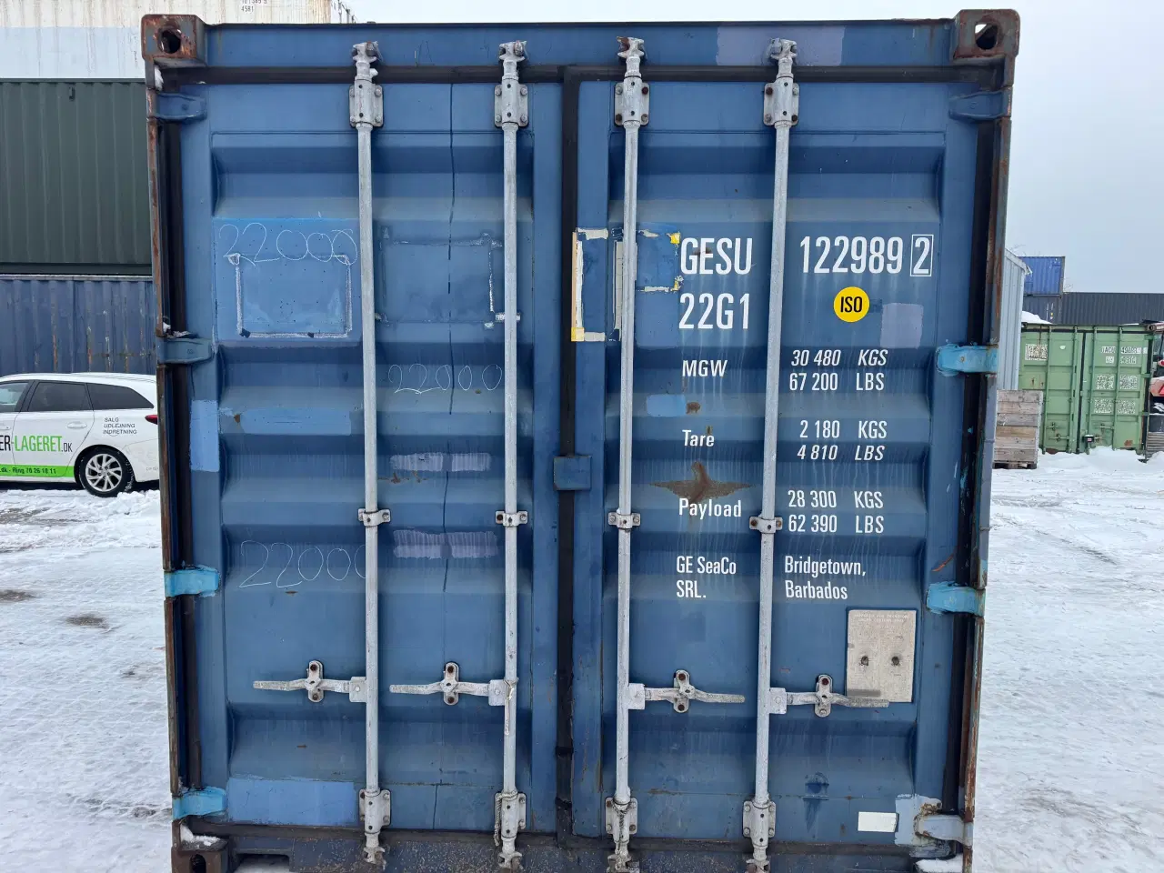 Billede 2 - Brugt 20 fods Isoleret Container-ID: GESU 122989-2