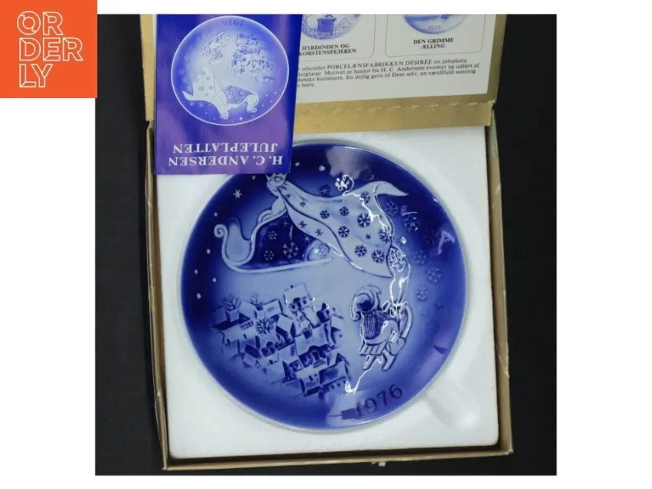 Billede 6 - H.C. Andersen juleplatte 1976 fra Desiree (str. Ø 19 cm)