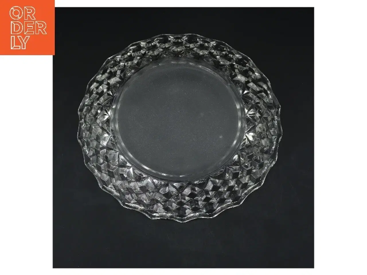 Billede 3 - Krystal skål med mønster (str. Ø 21 cm)