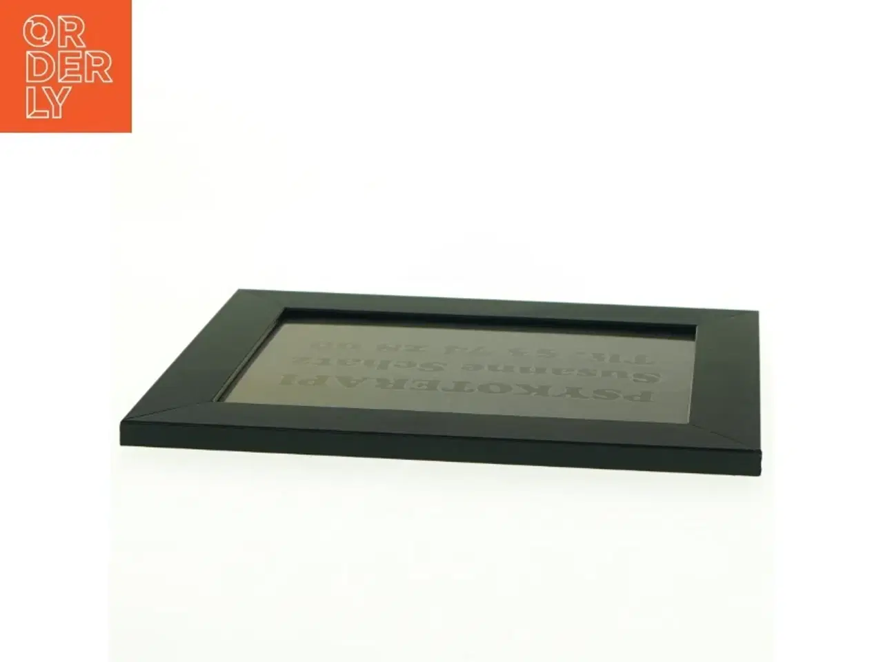 Billede 2 - Sort billedramme med tekst (str. 13 x 18 cm)