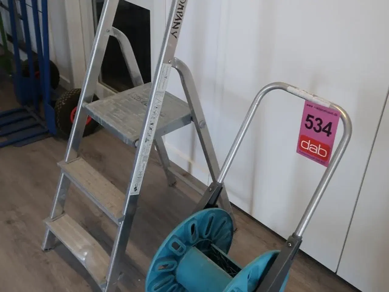 Billede 1 - Trappestige & slangevogn