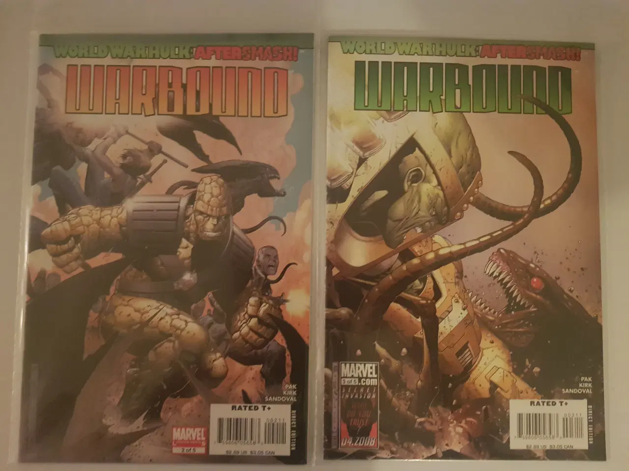 Billede 1 - WORLD WAR HULK AFTERSMASH WARBOUND #2-3 2008