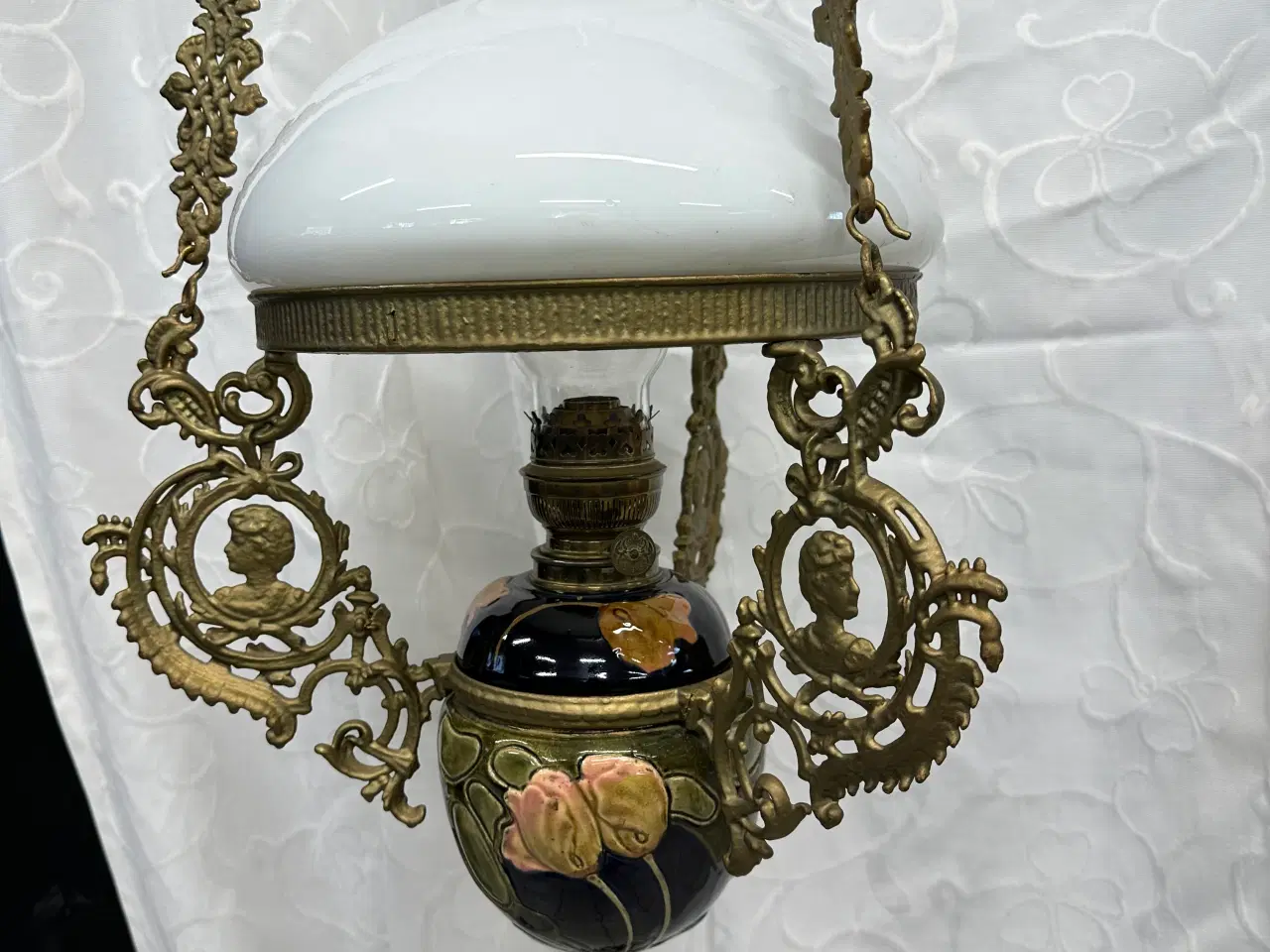 Billede 2 - Antik Petroleumslampe