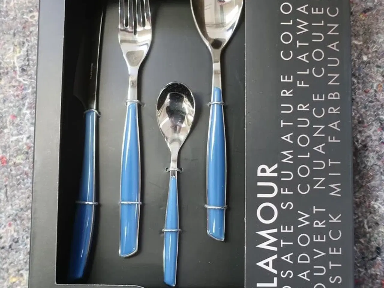 Billede 1 - 24 stk. bestiksæt BUGATTI GLAMOUR AVIO WINDOW BLUE