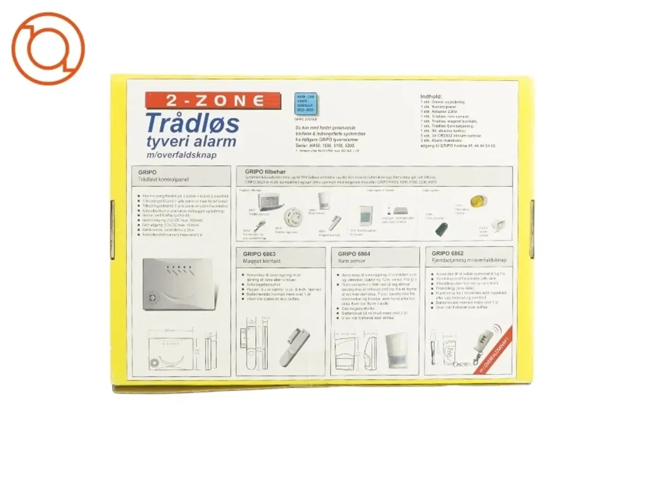 Billede 2 - Alarmsystem, trådløst fra 2-zone