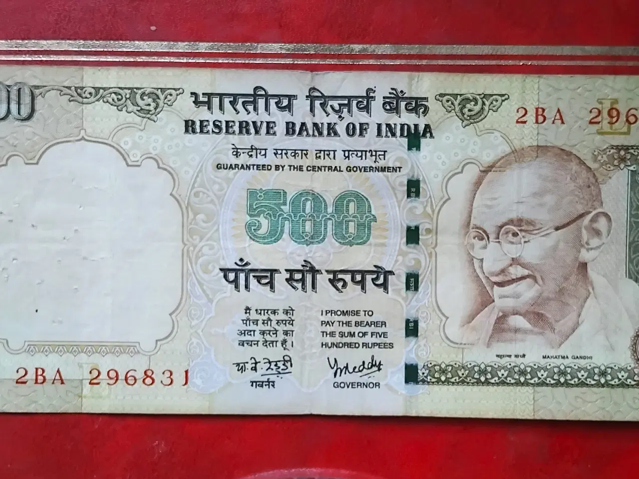 Billede 1 - INDIA INDIEN 500 RUPEES 2006 & 2008 Mahatma Gandhi