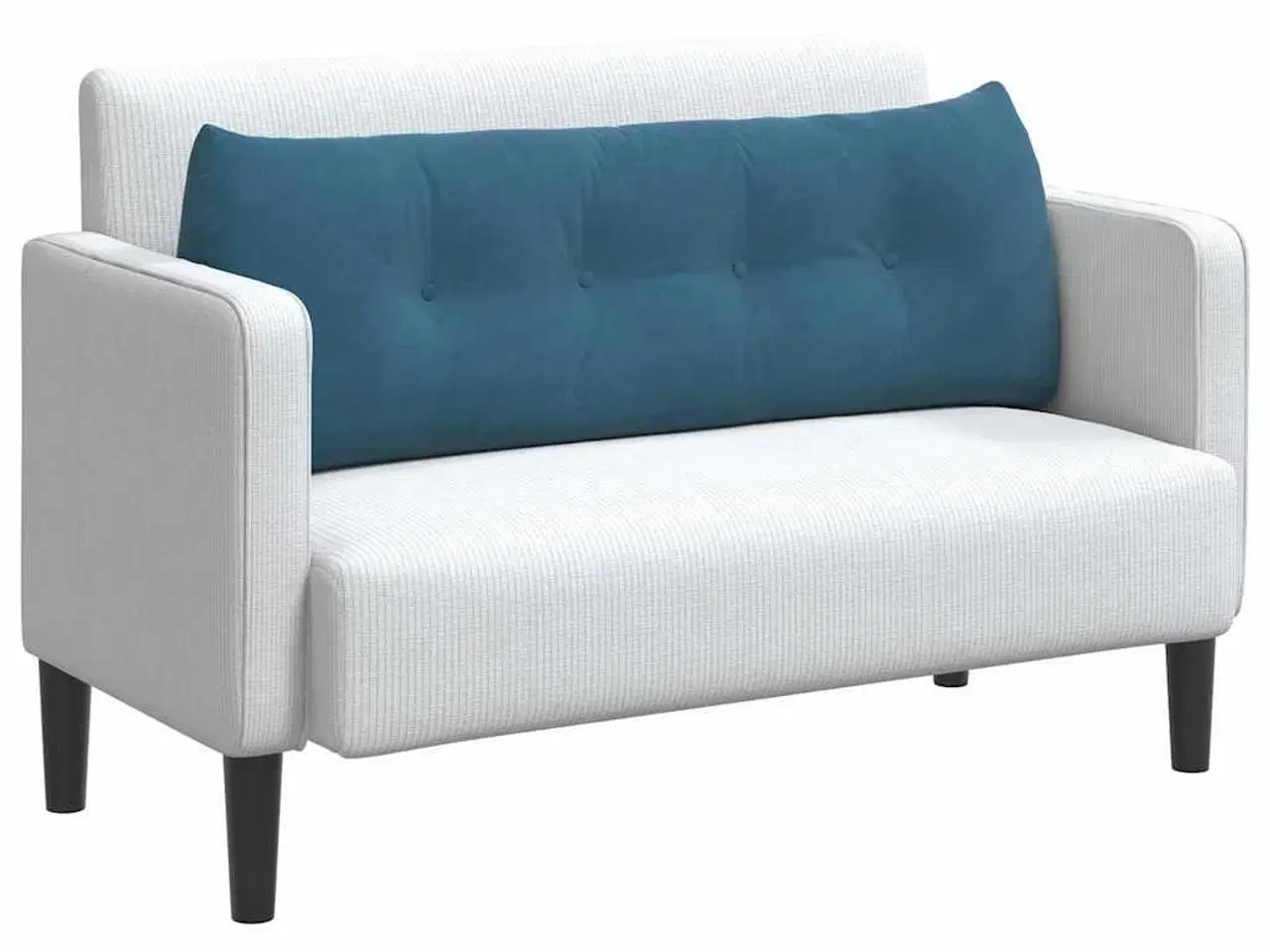 Billede 3 - Rygpude Blå 140 x 24 x 50 cm Fløjl