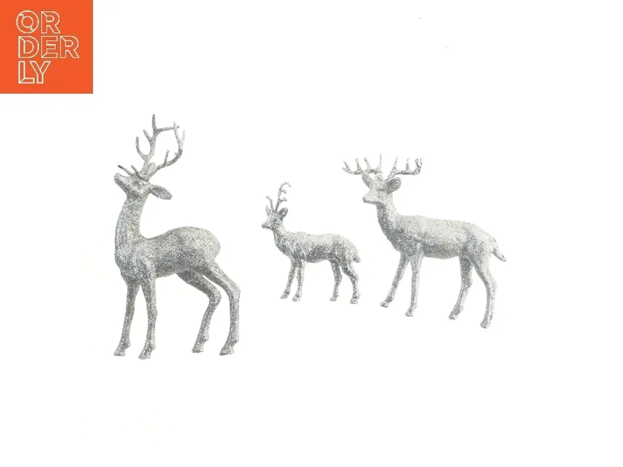 Billede 1 - Dekorative rensdyrfigurer (str. 28 & 18 & 12 cm)