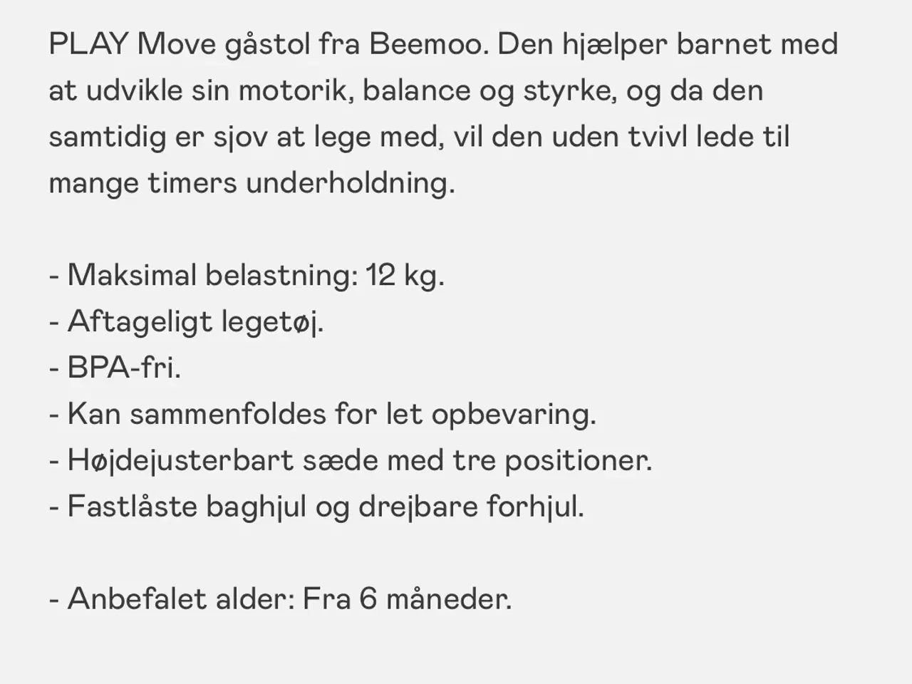 Billede 3 - Baby Gåstol 