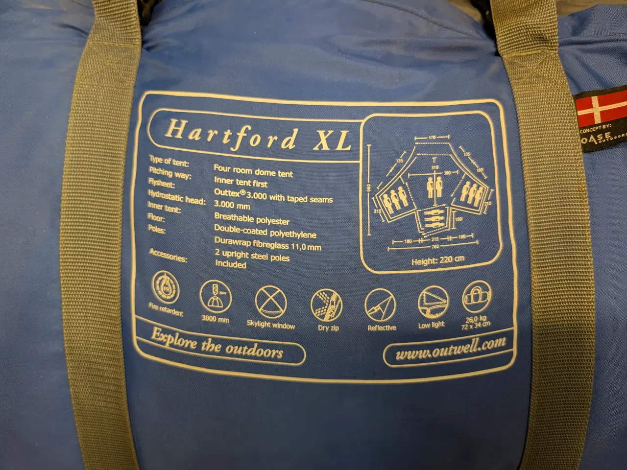 Billede 2 - Familietelt Outwell Hartford XL