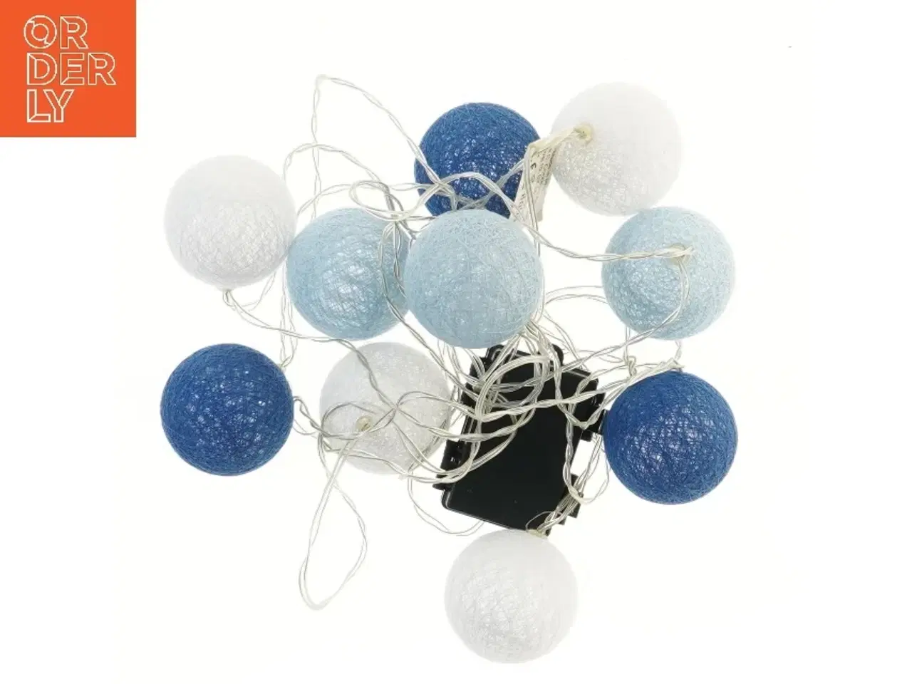 Billede 1 - Lyskæde med kugler (str. 500 cm)