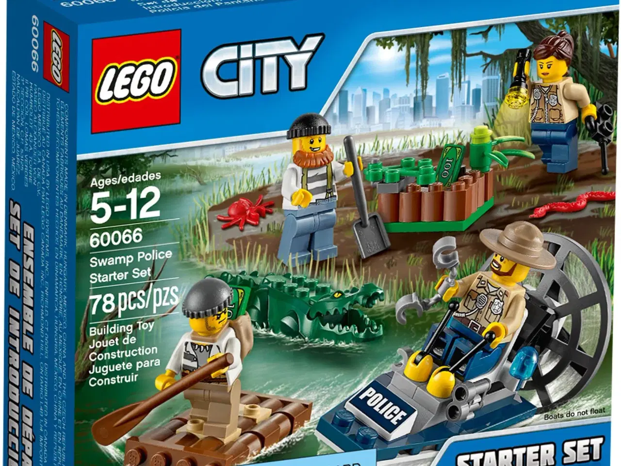 Billede 1 - Lego City, Swamp Police Starter Set Nr 60066