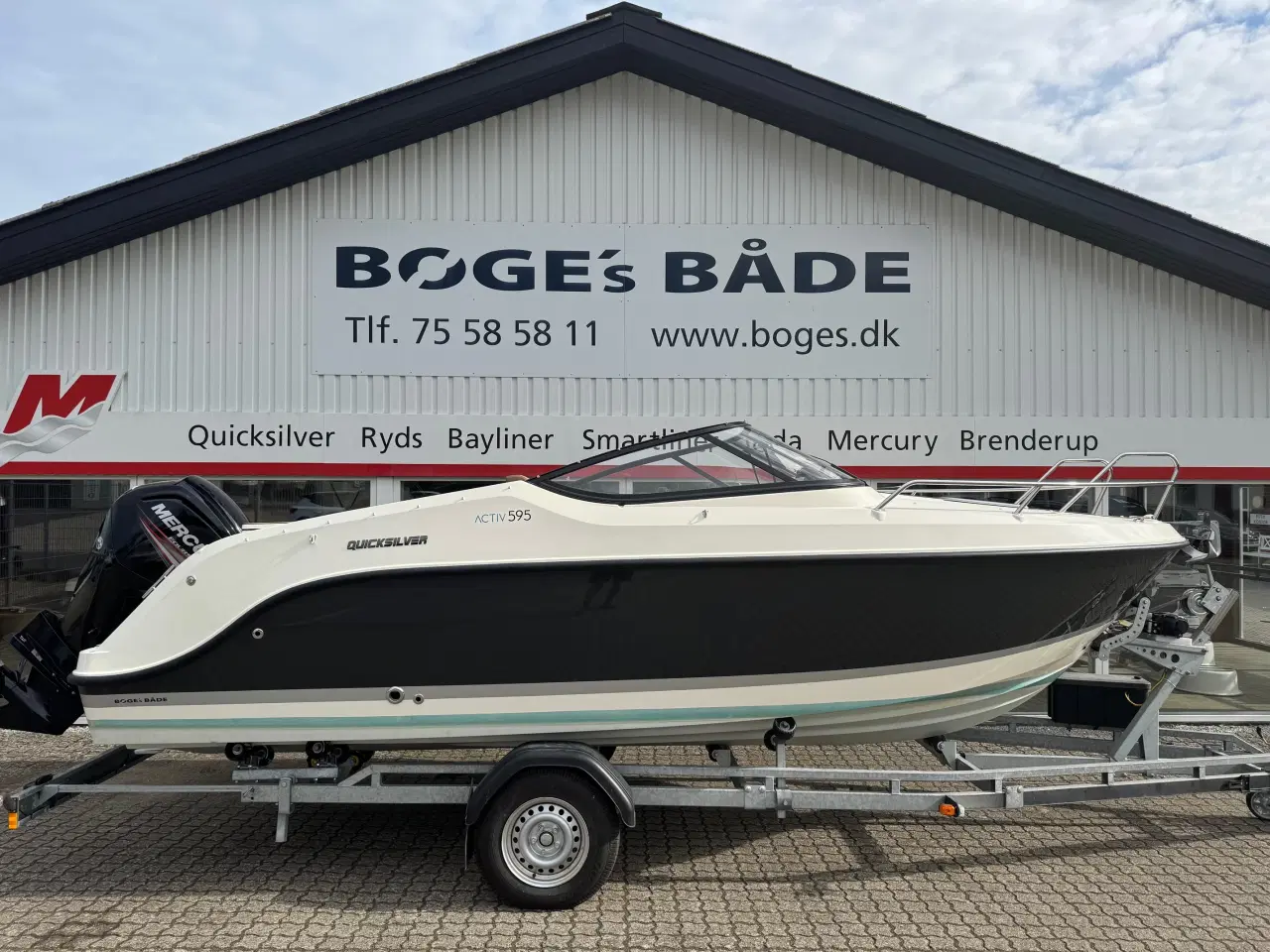 Billede 1 - Activ 595 Cruiser med F115 Mercury-EFI 4 takt XL CT - INKL.1800 kg Brenderup 221800SR Premium bådt..