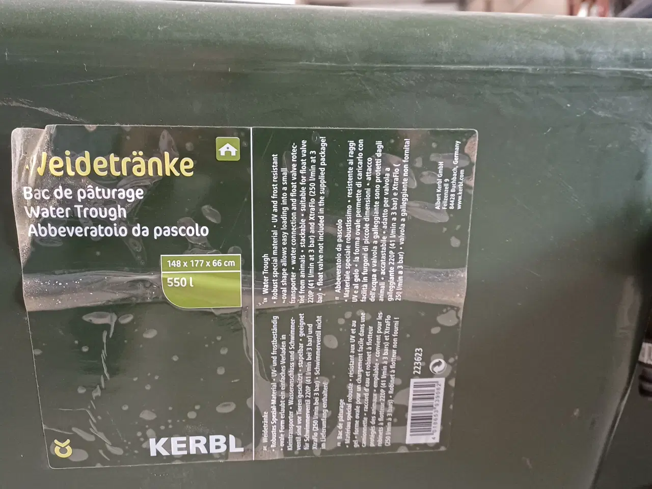Billede 1 - Vandkar 550 l. med svømmer