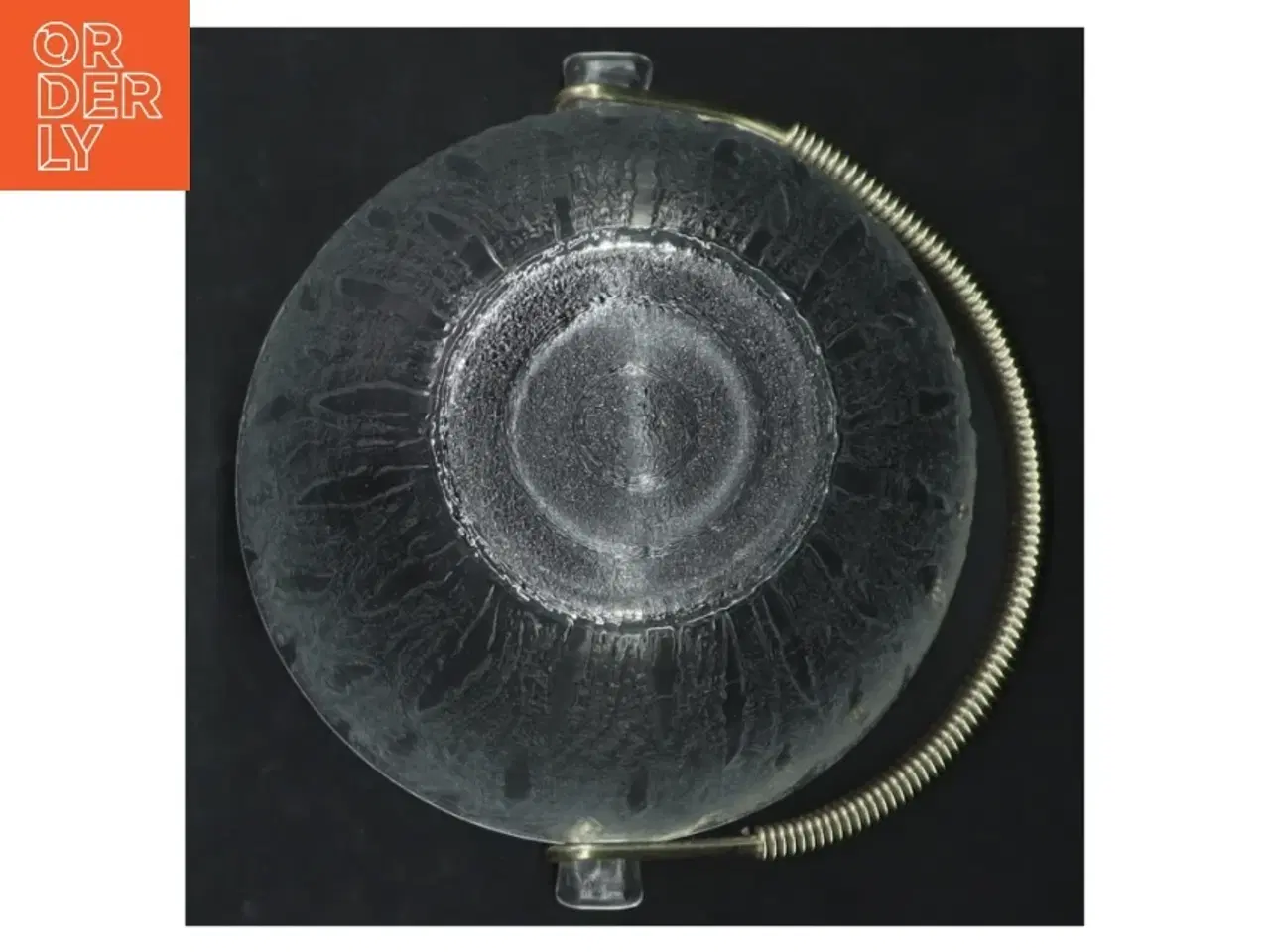 Billede 4 - Isterningespand i glas og metal (str. H. 13,5 cm. ø. 12,5 cm)