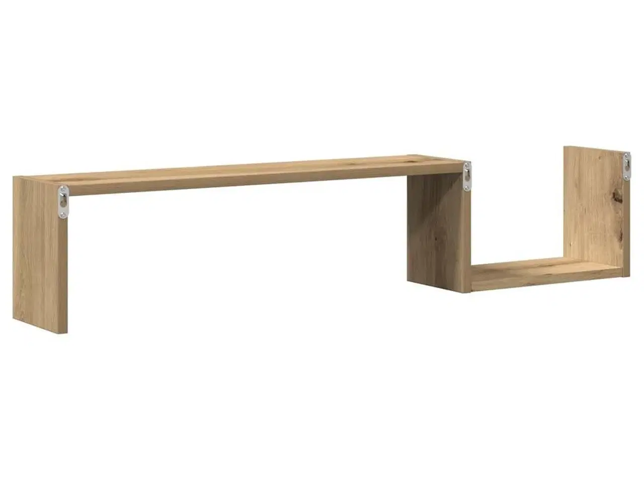 Billede 7 - Væghylder 2 stk. 100x15x20 cm konstrueret træ kunsteg