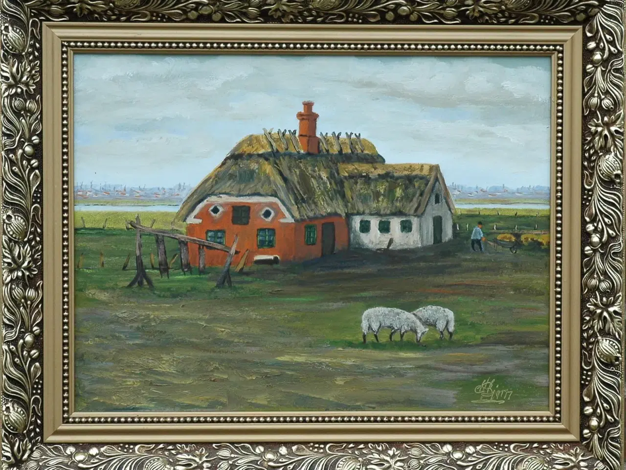 Billede 1 - Maleri af Henning Bjørn (f.1928-)