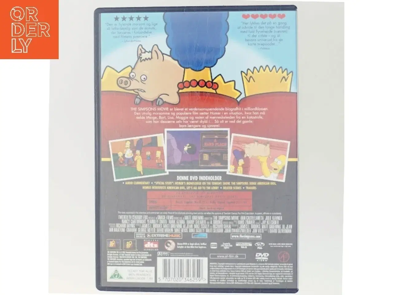 Billede 3 - The Simpsons Movie med Dan Castellaneta (DVD)