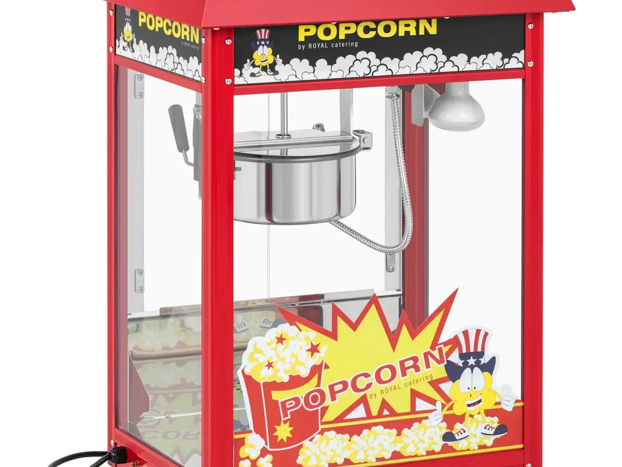 Billede 9 - Popcornmaskine lille 88 L – 1600 W – rustfrit stål