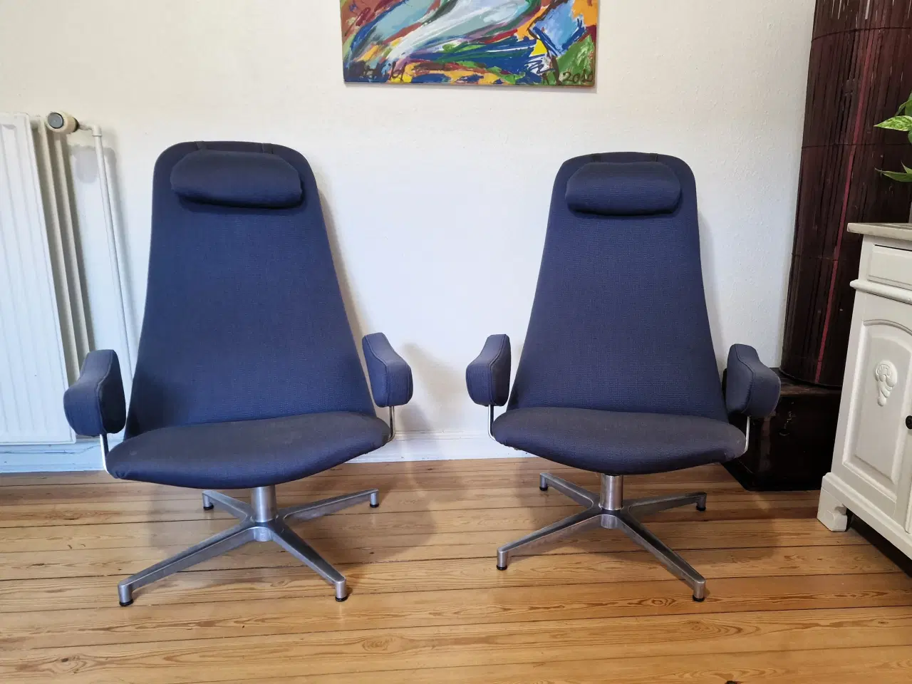 Billede 1 - 2 stk. Super fede "Contourette Roto" lænestole.