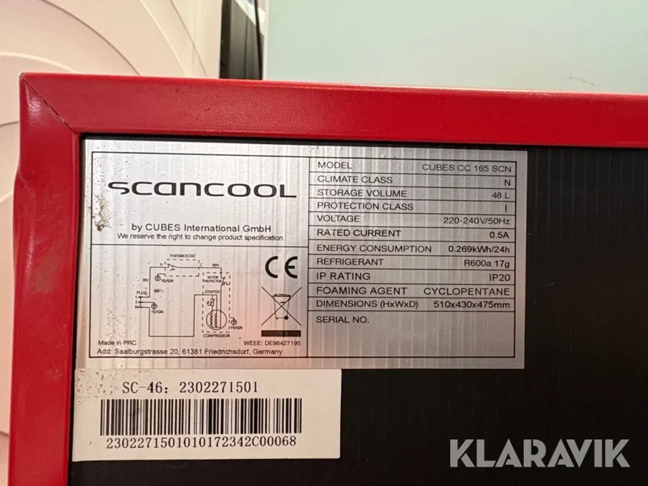 Billede 7 - Cola køleskab Scancool Cubes cc 165 scn